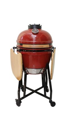 トロピカルレッドカラー 18インチ カマドグリル 48cm セラミックチャコール