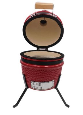 屋外用木炭 13 インチ カマド グリル 赤色 32cm