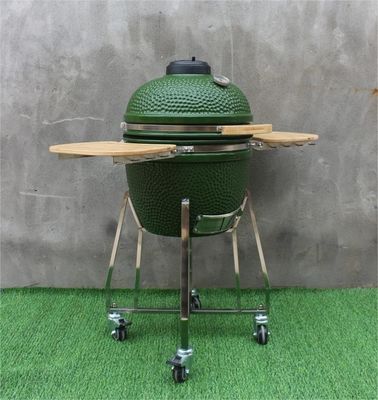 チャコール セラミック 18 インチ カマド グリル グリーン 48cm