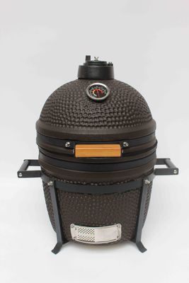 屋外用 木炭 16インチ カマド グリル セラミック マット 黒色 40cm