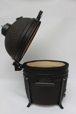 屋外用 木炭 16インチ カマド グリル セラミック マット 黒色 40cm